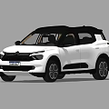 White Citroen SUV Modern Design With LED Headlights Sleek Body And Alloy Wheels