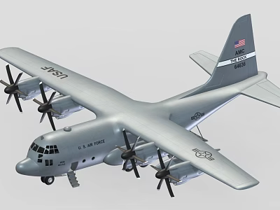 modern aircraft transport 3d model