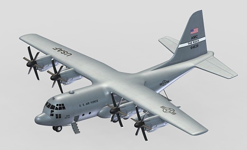 modern aircraft transport 3d model