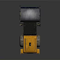 Yellow Ingersoll Rand Road Roller With Black Cabin And Rear Roller
