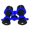 High Quality Blue And Black Binoculars Business Equipment With Optical Lenses And Adjustable Focus