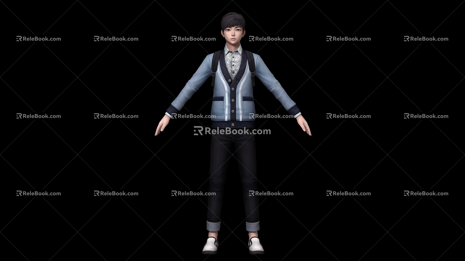 High School Student Handsome Boy Student Junior 201491148 3d model