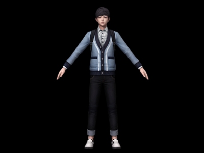 High School Student Handsome Boy Student Junior 201491148 3d model