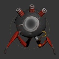 Modern Robot Machine Bomb Mechanical Bomb 3d model