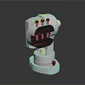Adjustable Medical Device With Precision Dial Clamping Mechanism Control Knobs And Stable Base