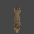 Realistic Brown Dog 3D Model With Detailed Fur And Expressive Features
