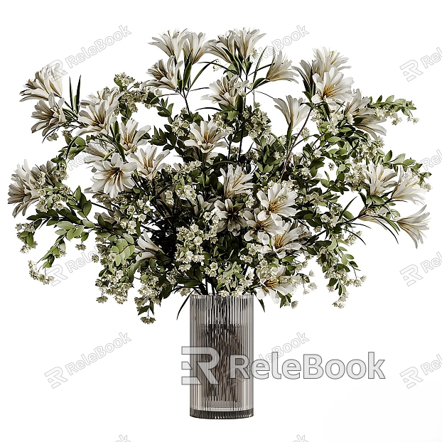 Plant bouquet vase model