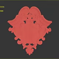 Ornate Wooden Carving Decorative Plaque With Scroll Patterns And Floral Details