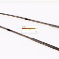Pair of Vintage Wooden Hockey Sticks Classic Sports Equipment for Games