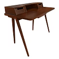 Modern Wooden Vanity Table With Drawers Sturdy Legs And Simple Design