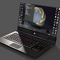 Notebook Alien Laptop Computer Game Book Portable Computer Business Book Tablet Computer Super Realistic High Precision Video Level 3d model