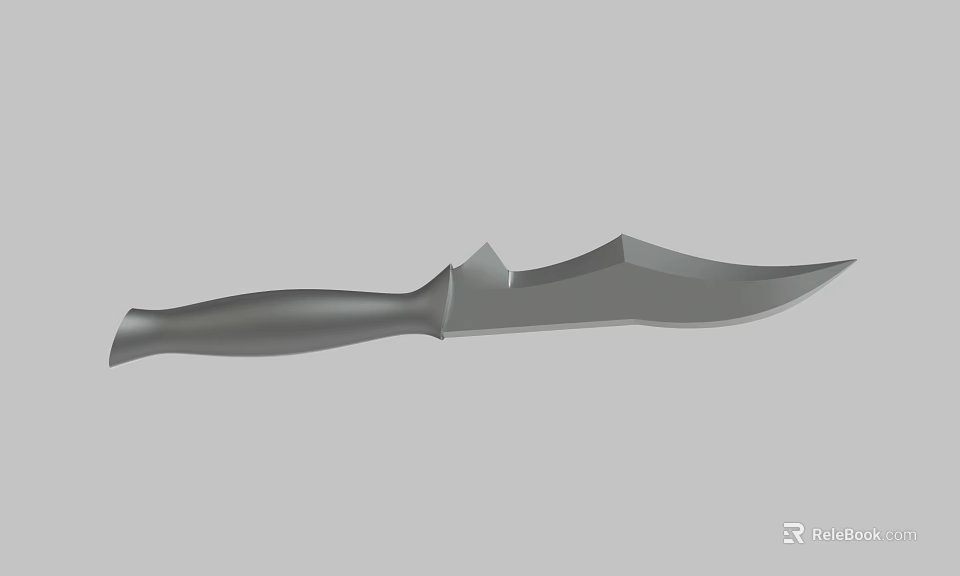 Tactical Military Knife With Sharp Blade And Ergonomic Handle Design 3d model 