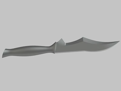 Tactical Military Knife With Sharp Blade And Ergonomic Handle Design 3d model