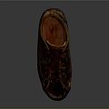 Retro Style Leather Casual Shoes With Unique Color And Lace Up Design