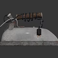 Vintage Household Iron With Retro Design Classic Daily Use Appliance