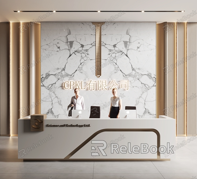 Front Desk Reception Reception Desk model