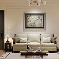 Warm Vintage Open Living And Dining Room With Elegant Interior Design And Large French Window