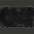 Futuristic Black Sci Fi Device With Metallic Clasps And Textured Surface Mechanical Storage Container Design