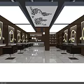 Modern Beauty Salon Interior Design With Mirrors Chairs Counter Shelves And Lighting