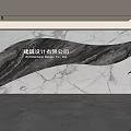 Modern Front Desk Background Wall Simple Background Wall Front Desk Reception Area Background Wall Company Front Desk Background Wall 3d model
