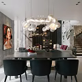 Modern Duplex Living Room With Staircase And Elegant Decor