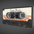 Cassette old tape 3d model