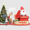 Christmas Beauty Chen Christmas Tree Santa Claus Beauty Chen Design DP Point 3d model