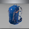 Lightweight Blue Deuter Backpack with Pink Accents for Outdoor Sports and Daily Activities
