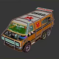 Custom Orange White Ambulance With Exposed Engine Roof Emergency Sign And SPAJALJERA Front Design