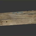 Antique Wood and Stone Box With Intricate Carvings And Natural Texture On Black Background