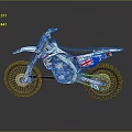 White Dirt Bike With Union Jack Design Off-Road Tires And Racing Details