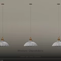 Modern Light Luxury Chandeliers With Transparent Glass Lampshade And Contemporary Hanging Design