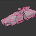 Heavy Duty Armored Military Vehicle With Turret And Multi Wheel Reinforced Design