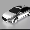White Sedan With Modern Design Sunroof Streamlined Body And Alloy Wheels