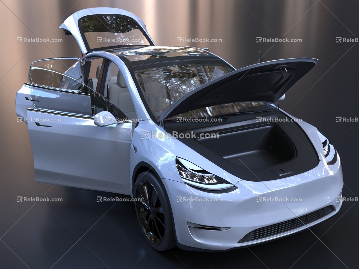 Tesla Motors ModelY New Energy Vehicle 3d model