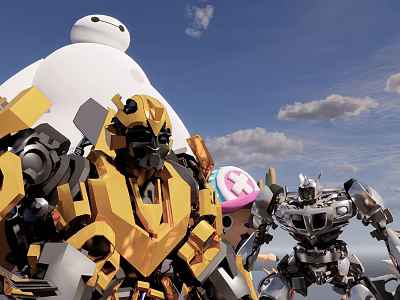 Modern Robot Toy Robot 3d model