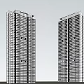 Modern High Rise Building Exterior With Glass Windows And Balconies Design