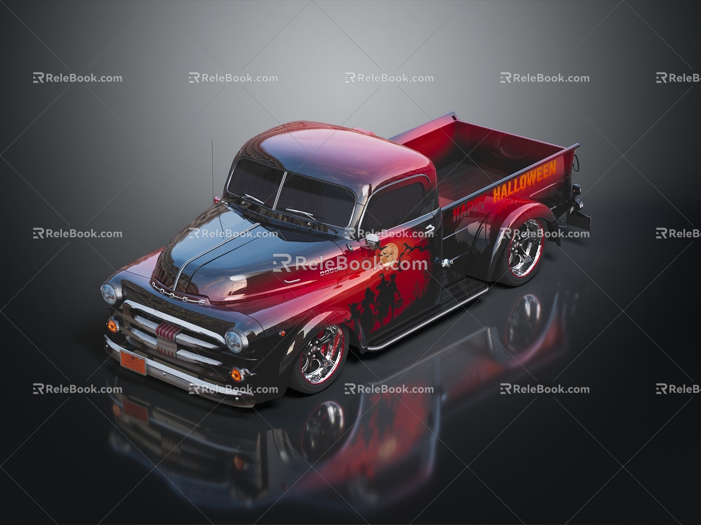 Hyundai Pickup Dodge Pickup Light Truck 3d model