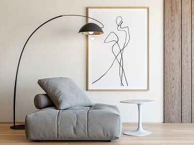 Modern Single Sofa 3d model