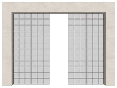 glass brick glass partition crystal brick glass screen art glass 3d model