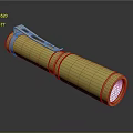 Golden Metal Flashlight Handheld Portable Hardware Tool With Clip And Grip