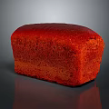 Freshly Baked Red Bread Loaf With Artisanal Texture And Smooth Surface