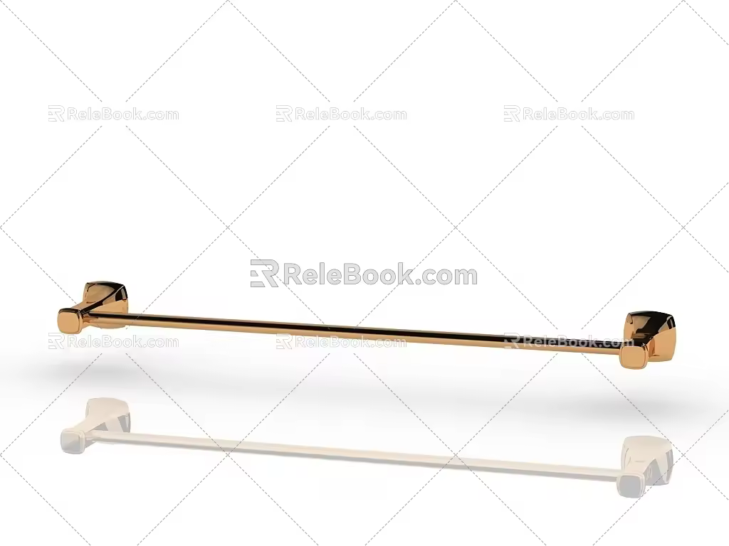 Modern towel rack 3d model