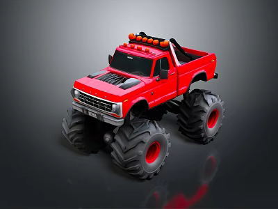 All Terrain Vehicle Toy Car Four-wheeler Beach Car Four-wheel Motorcycle Mountain Bike Off-road Mountain Bike 3d model