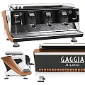 Gaggia Milano Espresso Machine as Modern Kitchen Appliance Showcasing Sleek Design And Multiple Views