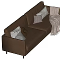 Middle-style multiplayer sofa 3d model