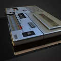 Sony Vintage Tape Recorder Entertainment Appliance With Playback Buttons And Volume Knob