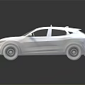Yellow Modern Taxi Car With Roof Sign Side Checkerboard Pattern And Front Headlights