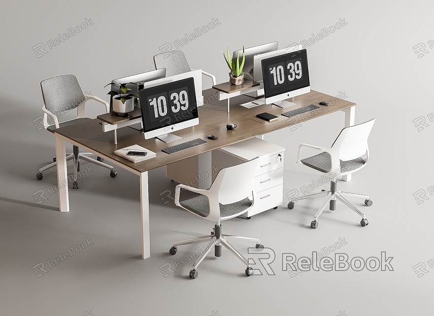 Modern Office Desk and Chair Office Desk and Chair Staff Station Computer Desk and Chair model