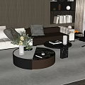 Modern Coffee Table Round Coffee Table Letters Coffee Table Marble Coffee Table Coffee Table Ornaments 3d model